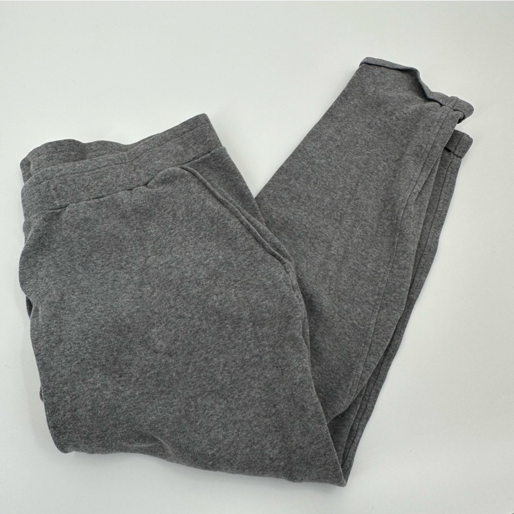 HATCH Grey Cropped Pants Size 1 Small FLAW/REPAIR
